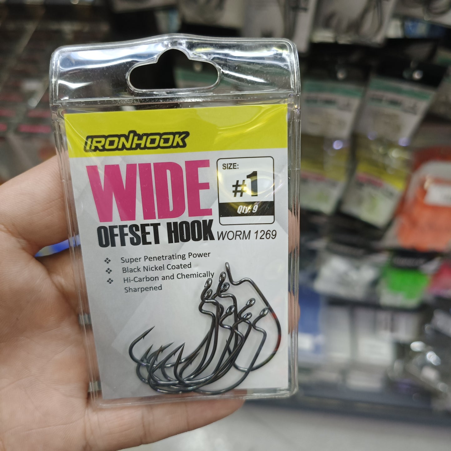 Ironhook Offset Hook Wide Worm 1269