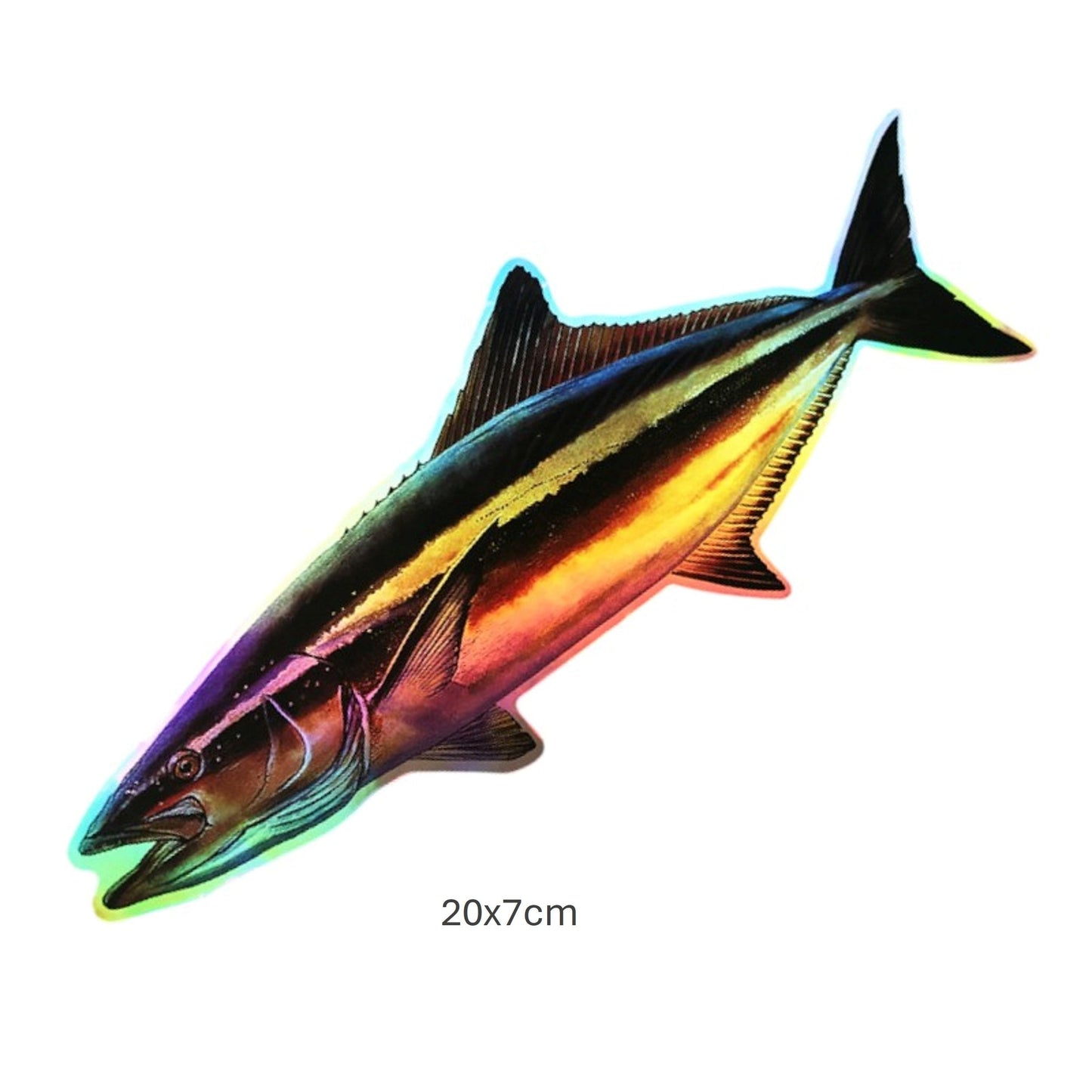 Geckoifad Fishing Theme Laser Sticker DEC04