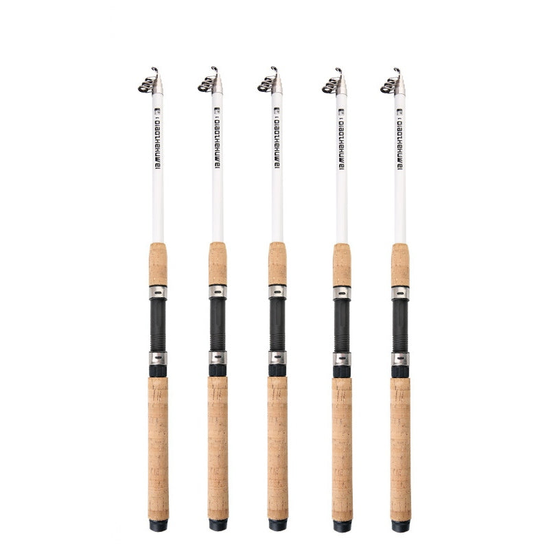Cork handle Fiberglass Telescopic fishing rod