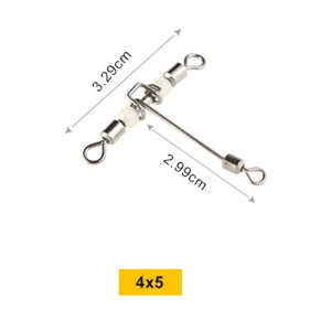 MK Swivel Three way cross-line rolling swivel MK059
