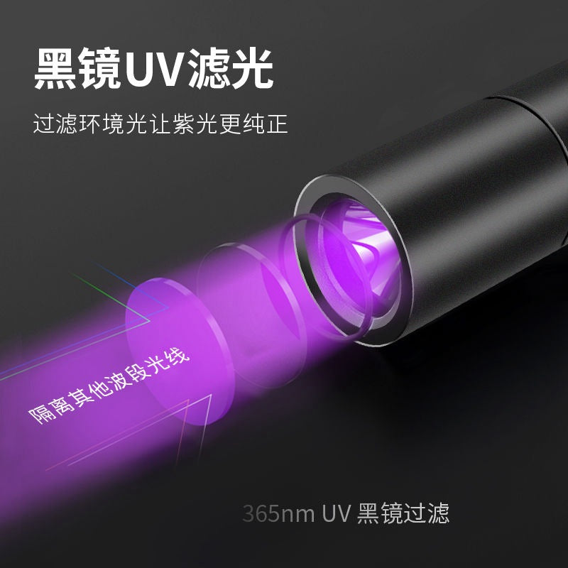 Rechargable UV Torch with COB