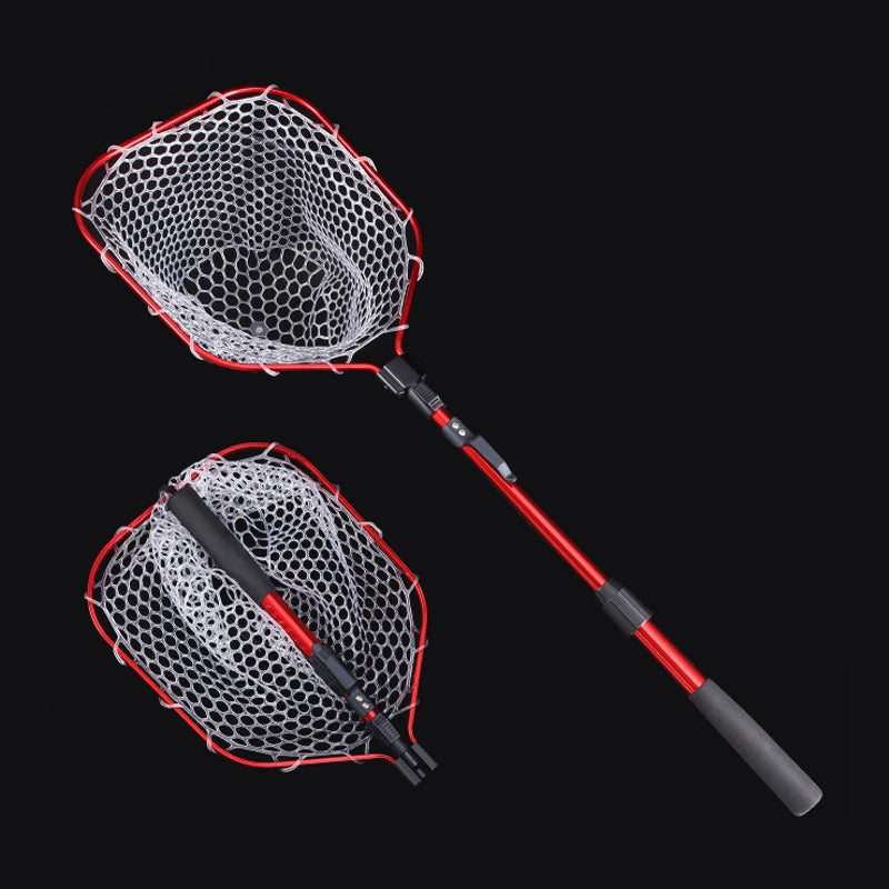 Squarish Silicone mesh Folding landing net LD103