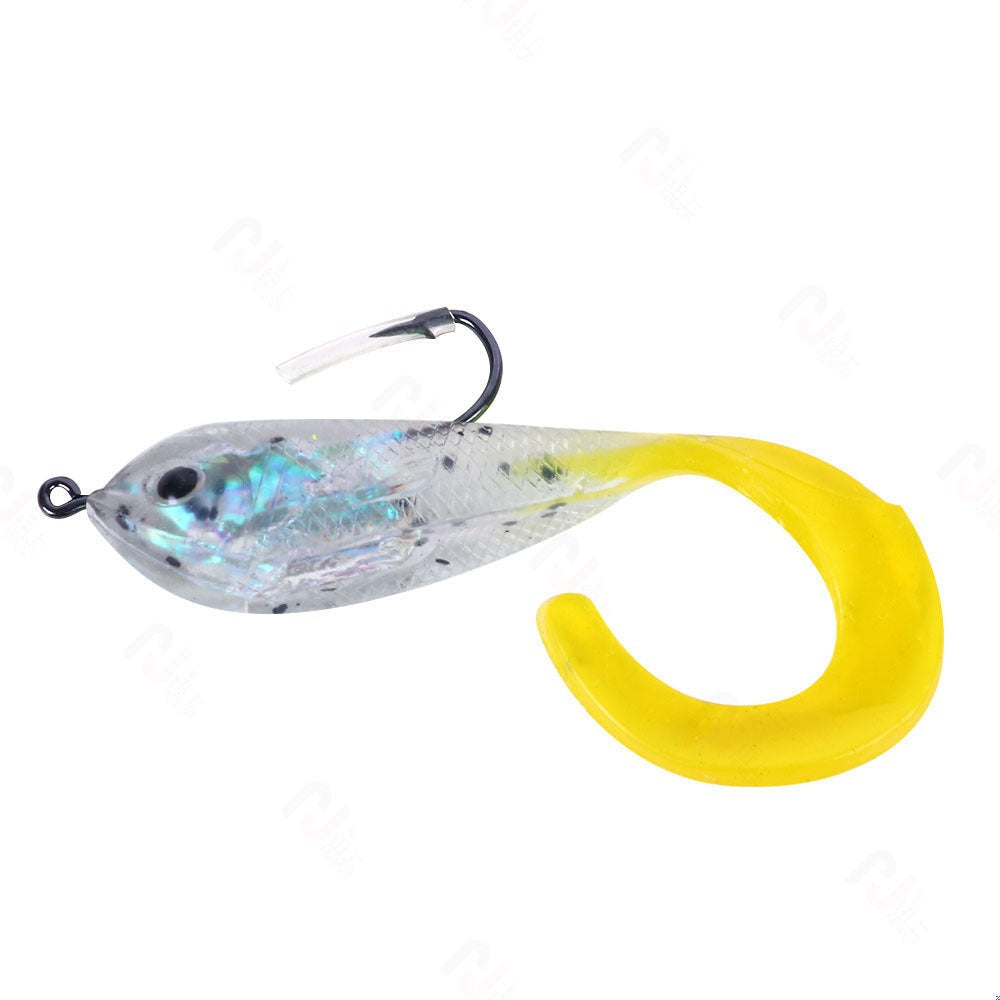 Superse Curl Tail Rubber Fish