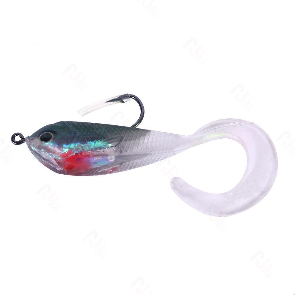 Superse Curl Tail Rubber Fish