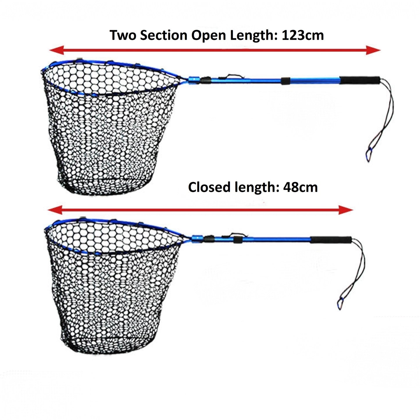 Folding Handle Silicone landing net SP108