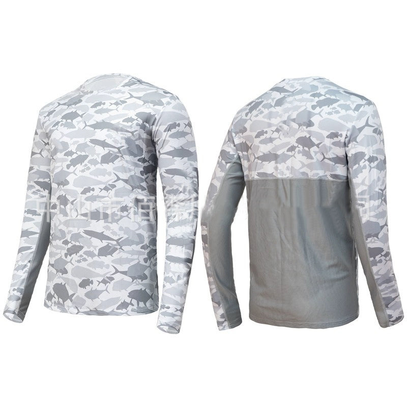 Superse Fish Camo UPF50+ Long Sleeve FW001