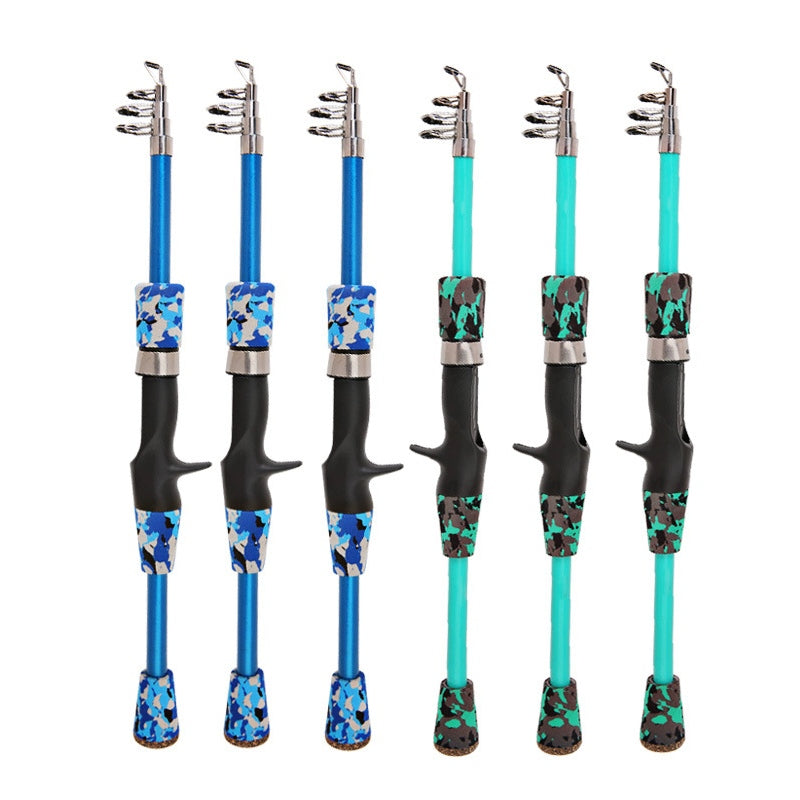 Short Fiberglass Telescopic lure rod