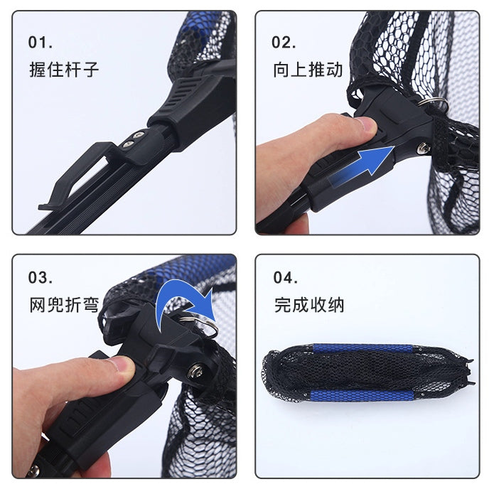 Floatable Triangle Folding landing net LD001F