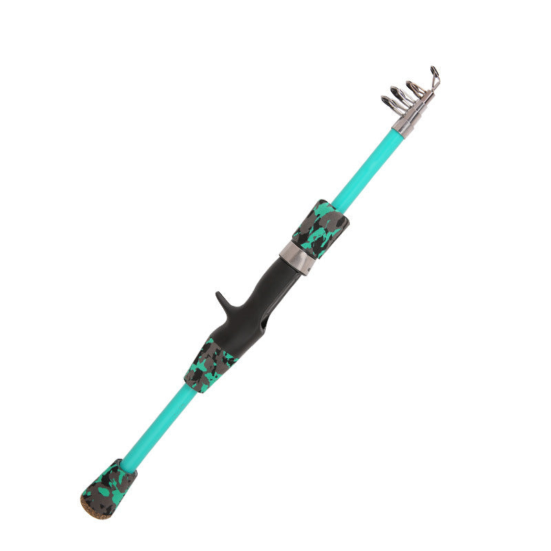 Short Fiberglass Telescopic lure rod