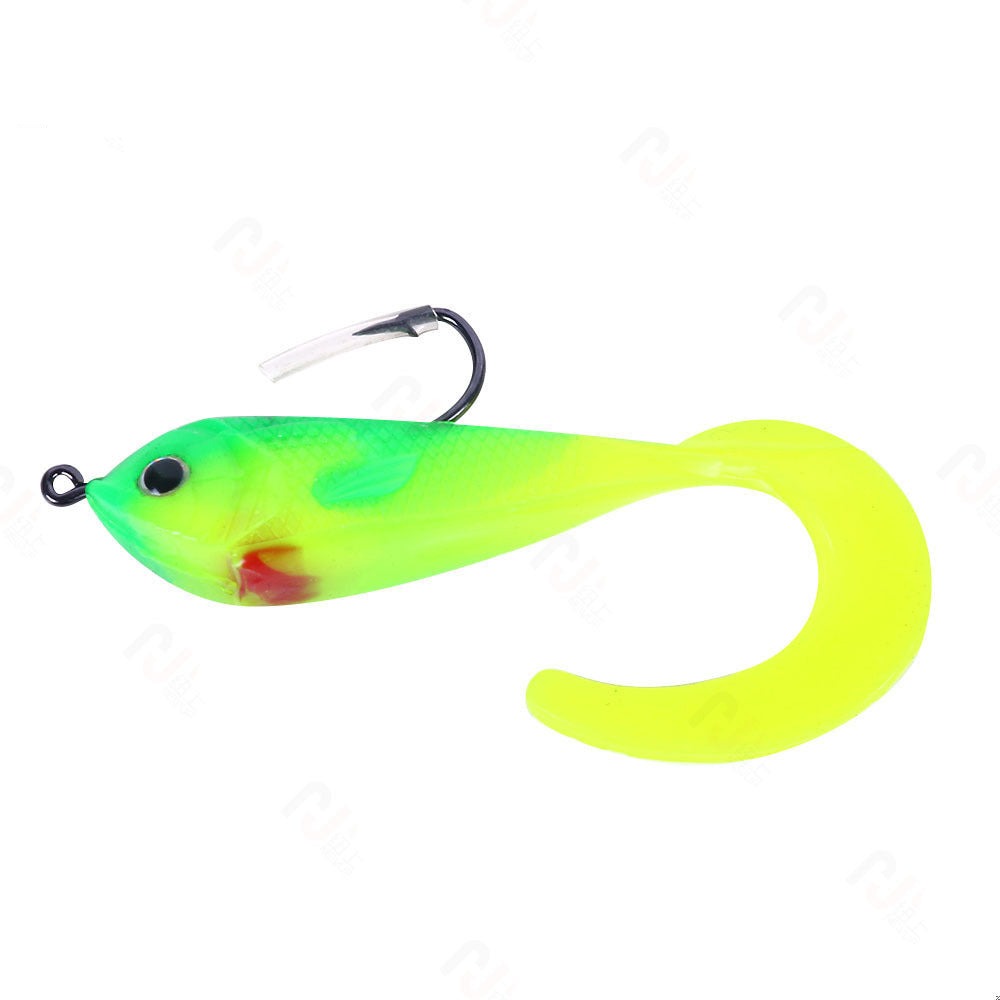 Superse Curl Tail Rubber Fish