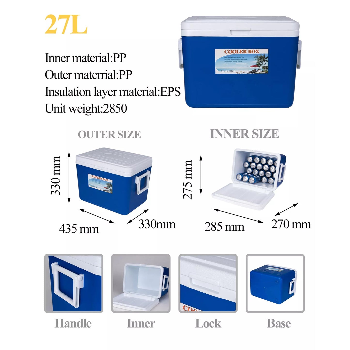 Rectangle Cooler box CB-04