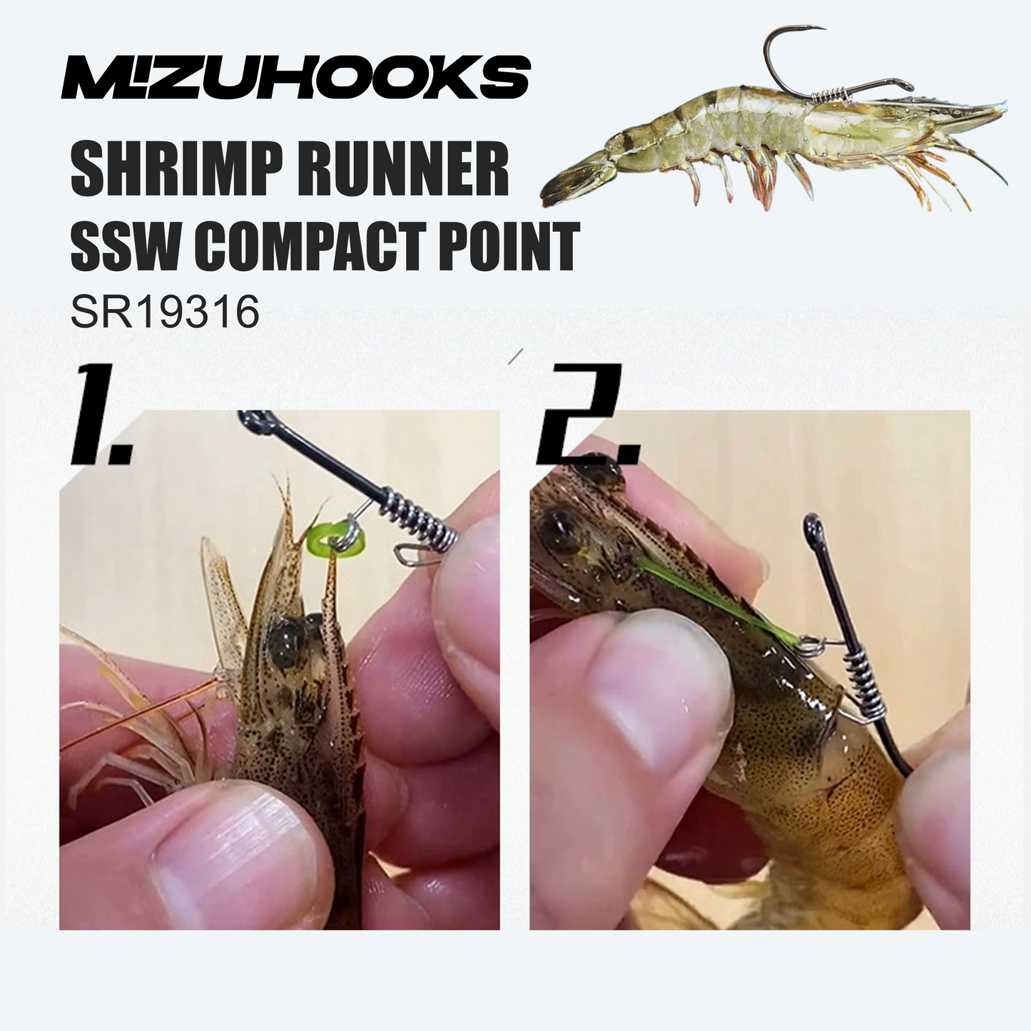 Mizuhooks Shrimp Runner SSW Compact point SR19316