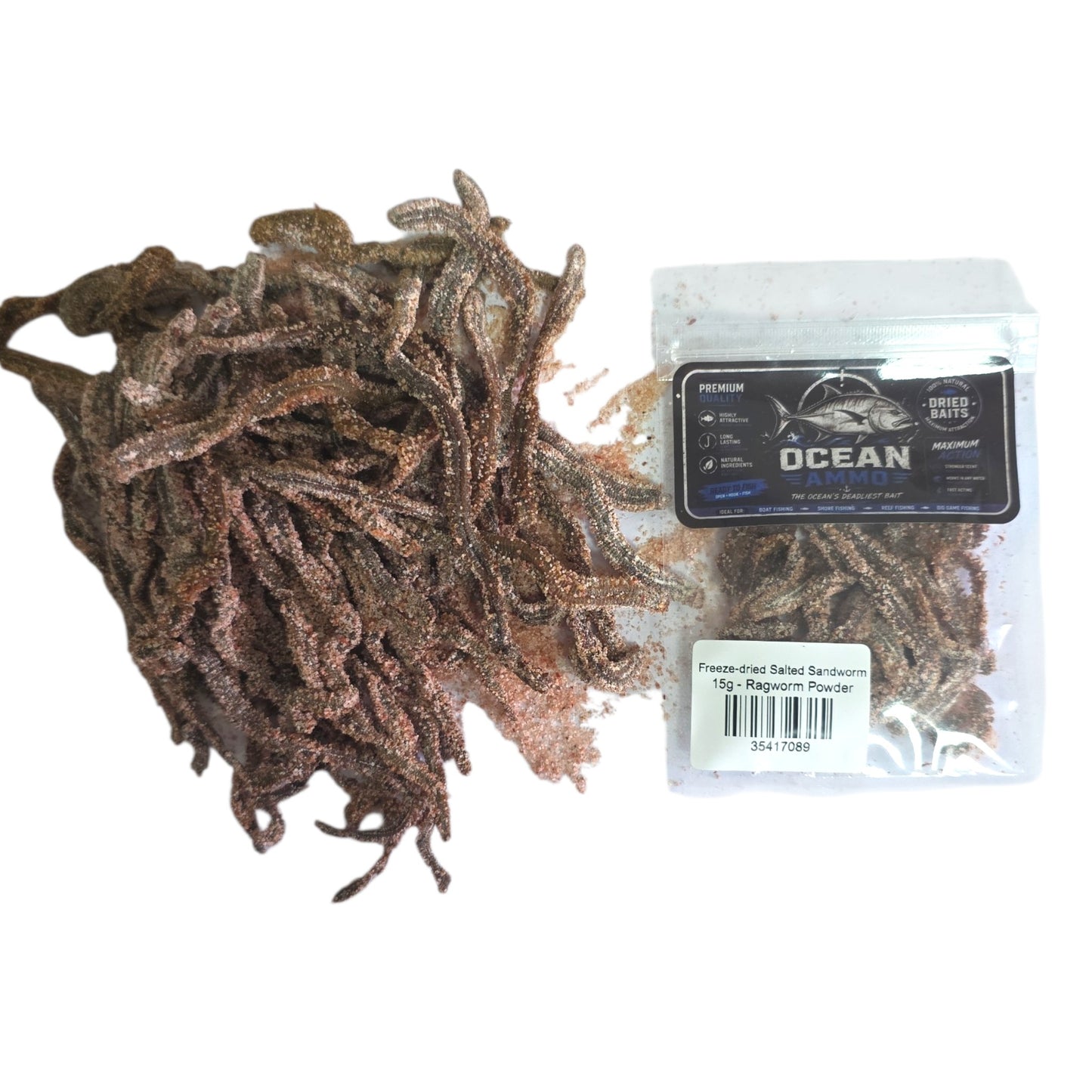 Freeze-dried Salted Sandworm