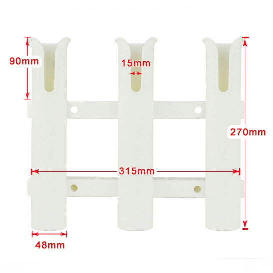 Triple PVC Rod Holder RR15