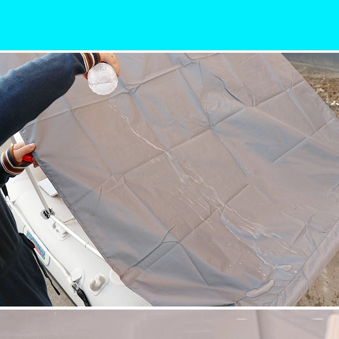 Inflatable boat canopy bimini top