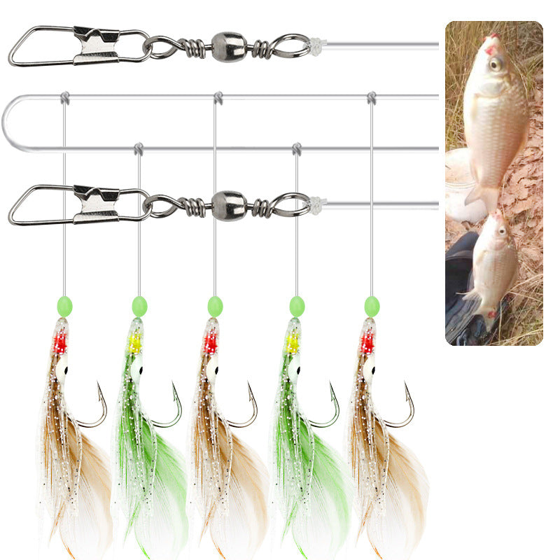 Octopus feather fishing rig