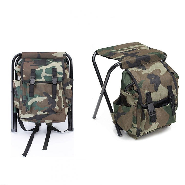 Outdoor Camouflage Folding Chair Backpack