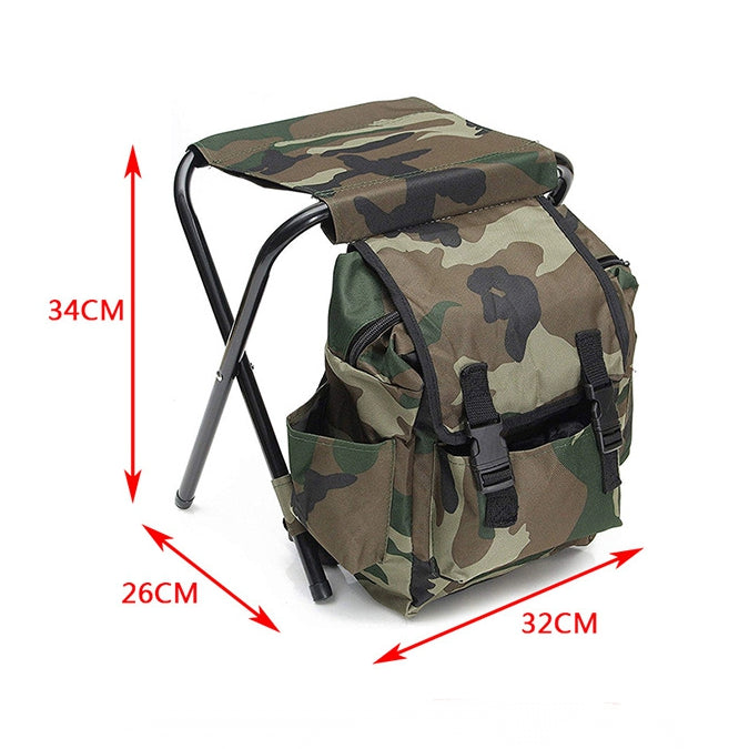 Outdoor Camouflage Folding Chair Backpack