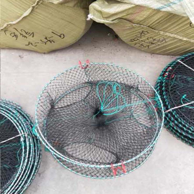 Collapsible round crab trap