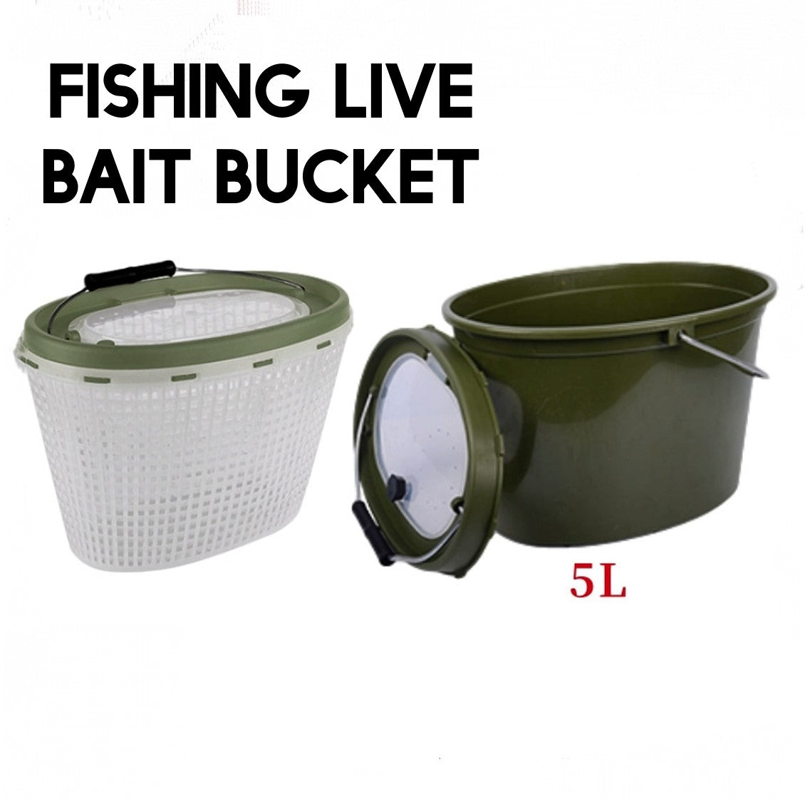 Fishing live bait bucket SLB04 – WBQ Tackle supplies