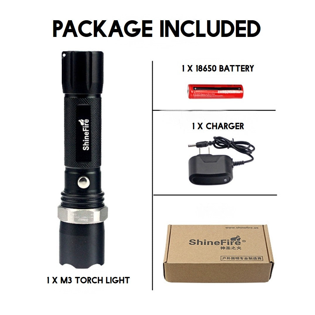 M3 Rechargeable LED Torch light