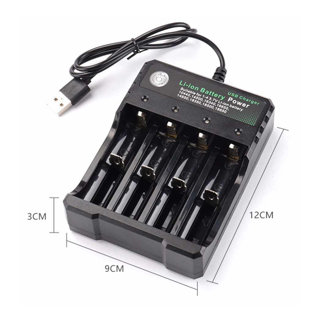 4 Bay Universal 3.7v Lithium Li-ion Battery Charger