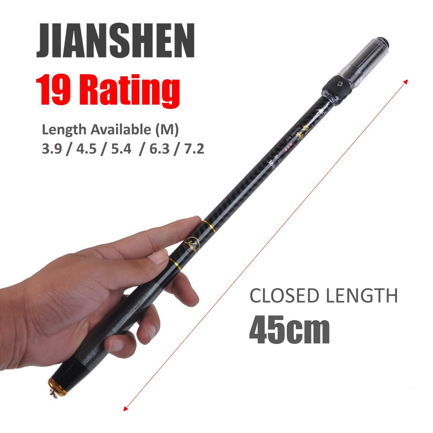 JianShen Pole Rod 19 Rating PR008