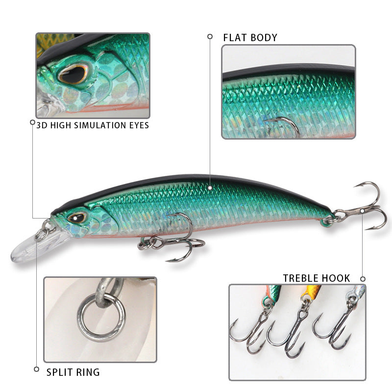 Sinking minnow fishing lure M063