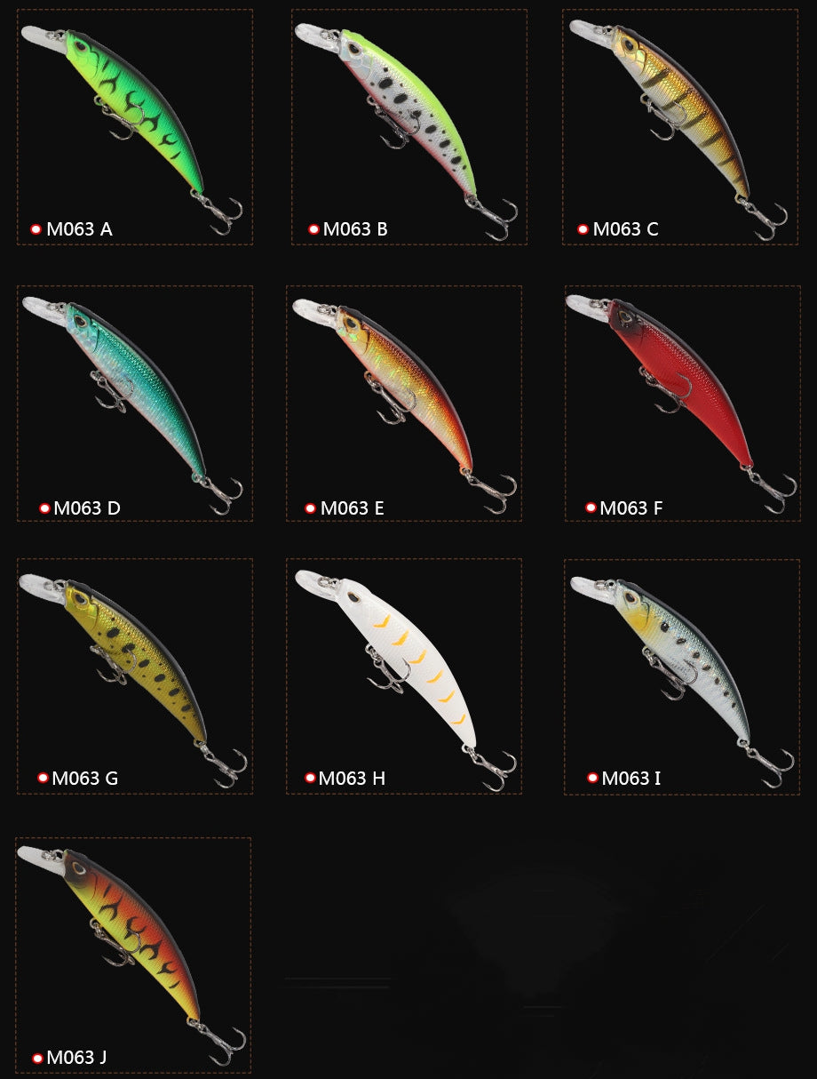 Sinking minnow fishing lure M063
