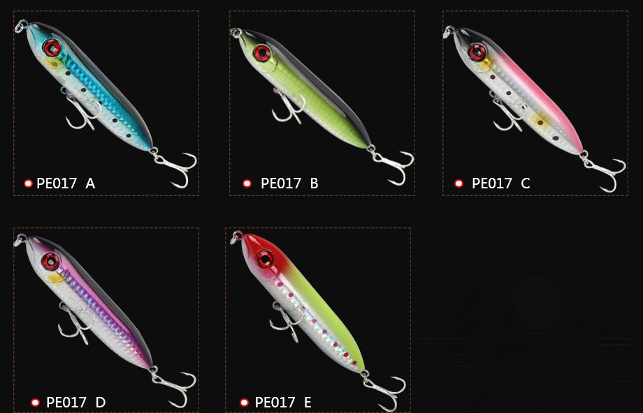 Top water pencil fishing lure PE017
