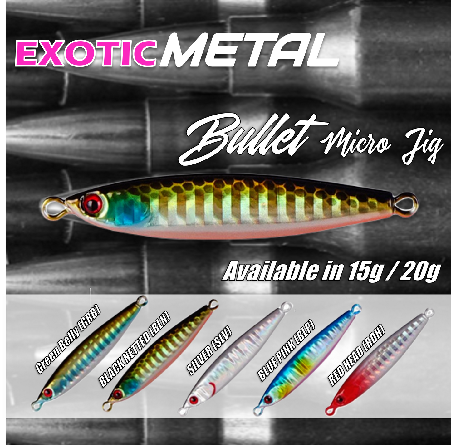 Exotic Metal Bullet Micro Jig MJ02