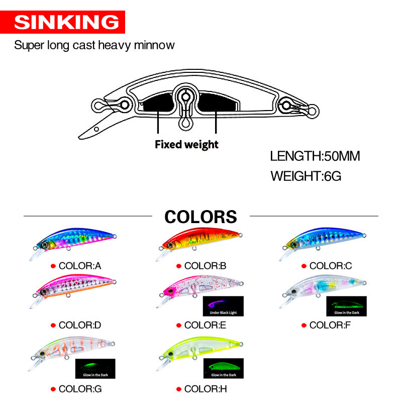 Superse LG Heavy Minnow 50s