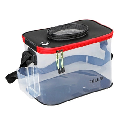 Transparent Collapsible bait bucket with pocket SLB03