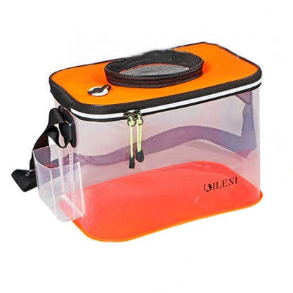 Transparent Collapsible bait bucket with pocket SLB03