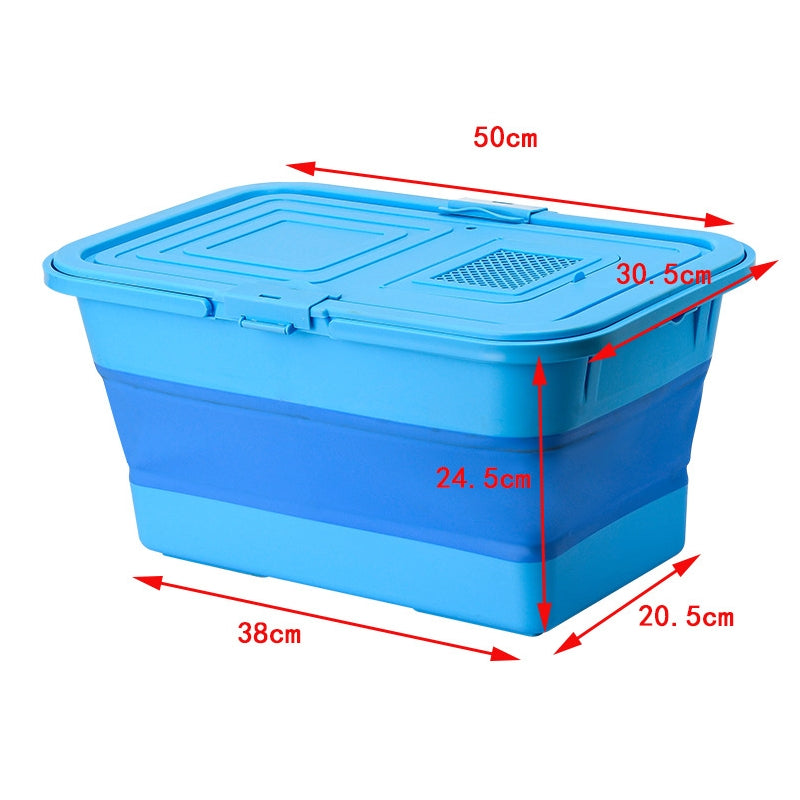 20L Rectangle Collapsible Bucket with Cover SLB06