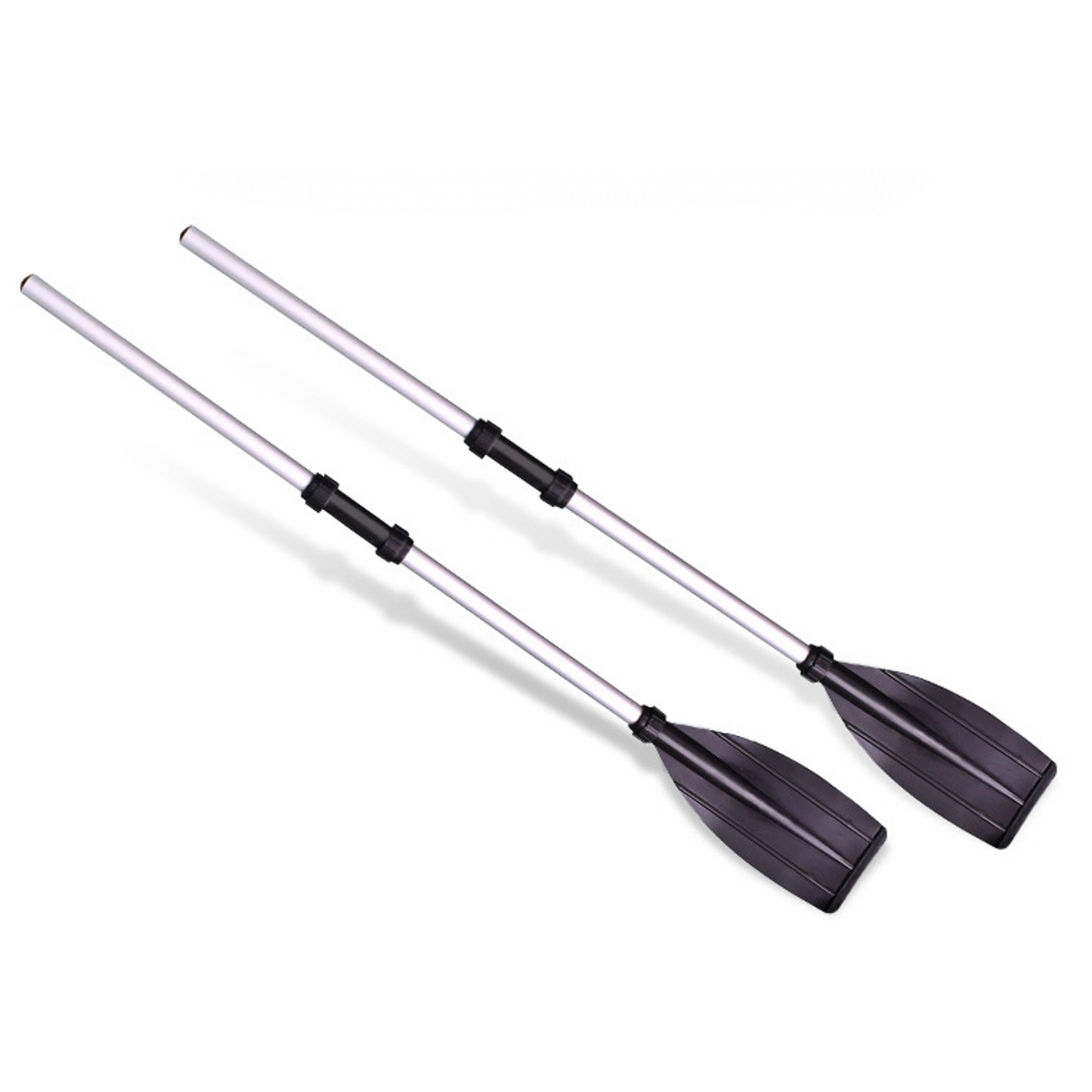 Inflatable boat two-piece paddle