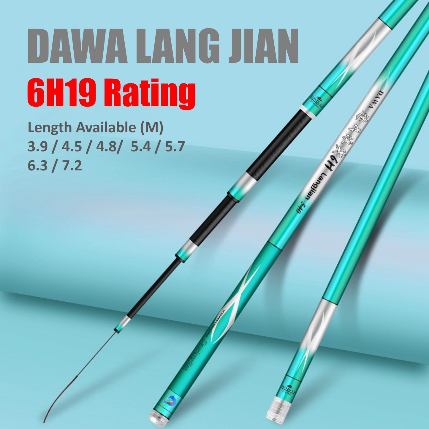 DAWA Lang Jian Pole Rod 6H19 Rating PR019