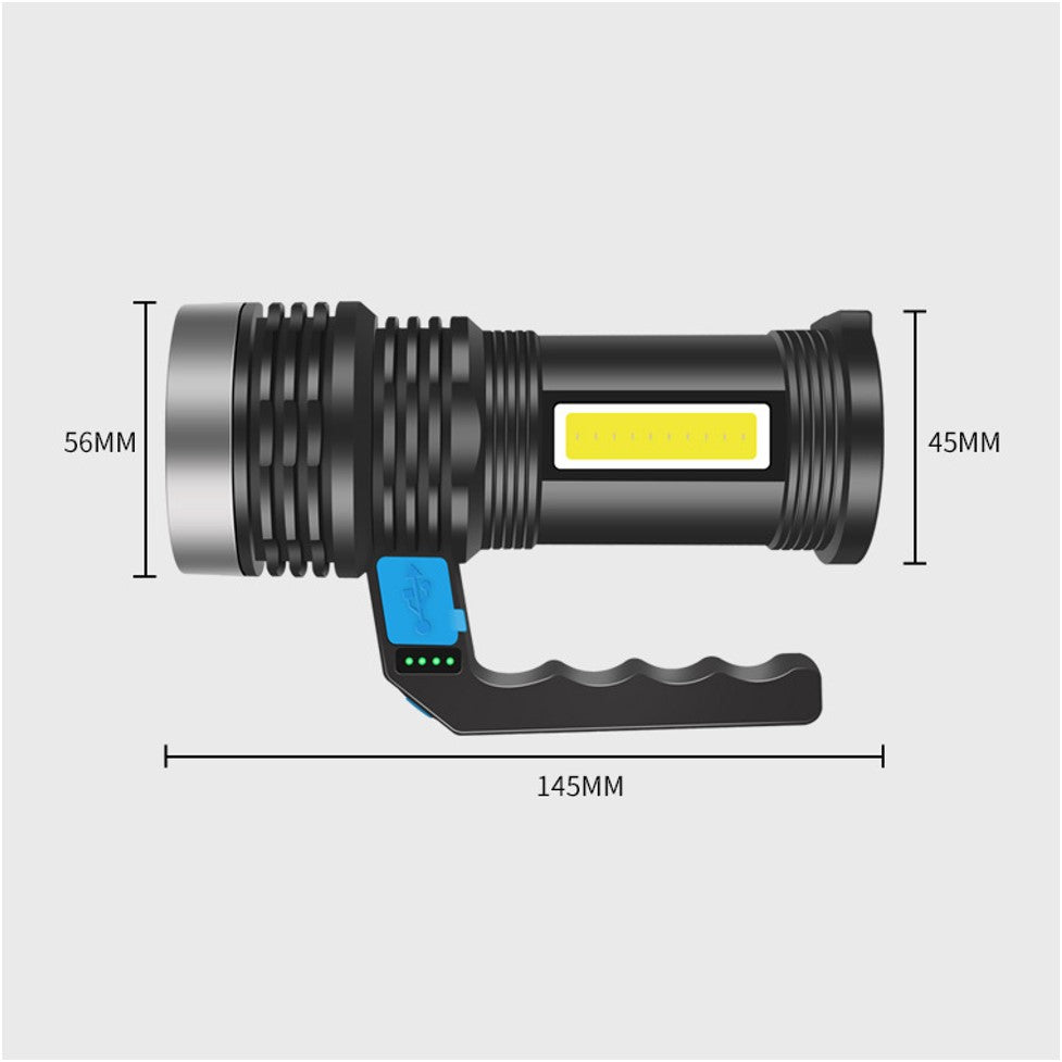 XP LED torchlight with side lamp
