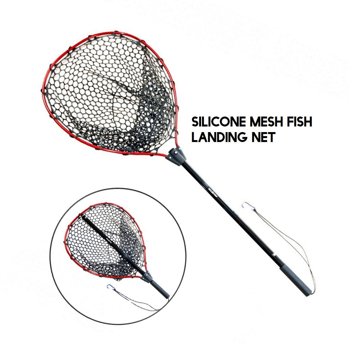 Silicone mesh landing net SP002