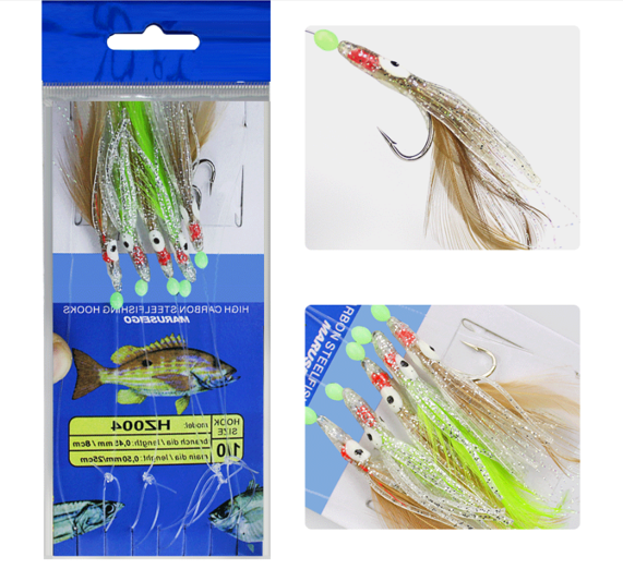 Octopus feather fishing rig