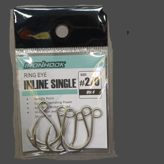 Ironhook Ring Eye Inline Single Hook