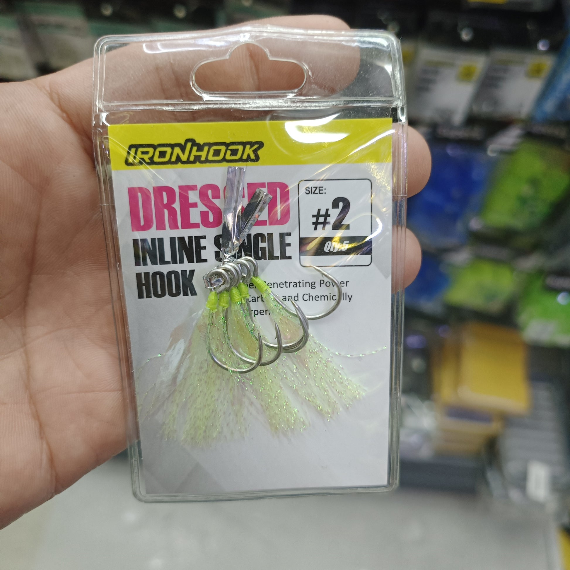 dressed fishing hooks Ironhook Dressed Inline Single Hook – WBQ Tackle supplies