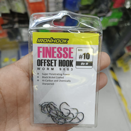 Ironhook Finesse Offset Hook Worm 9003