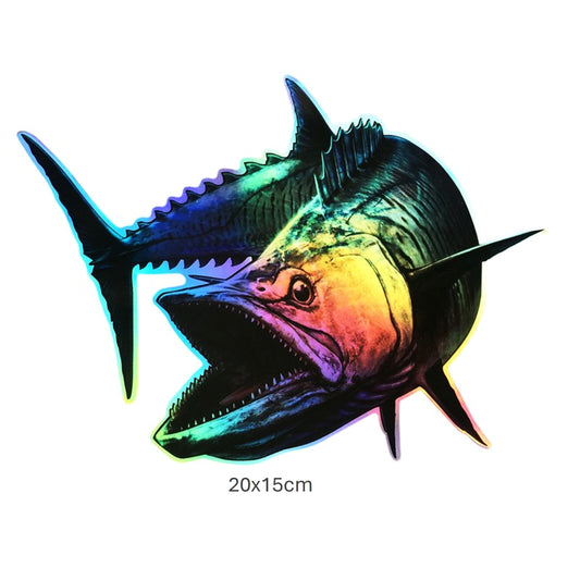 Geckoifad Fishing Theme Laser Sticker DEC04