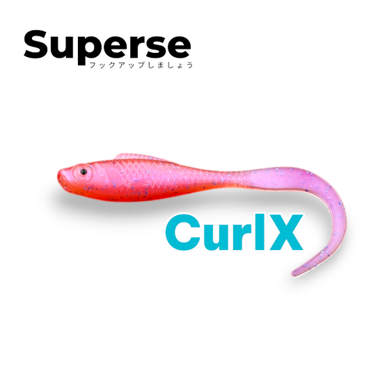 Superse CurlX rubber fish