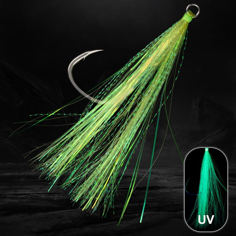Ironhook Long Tinsel Twin Assist SW05-S