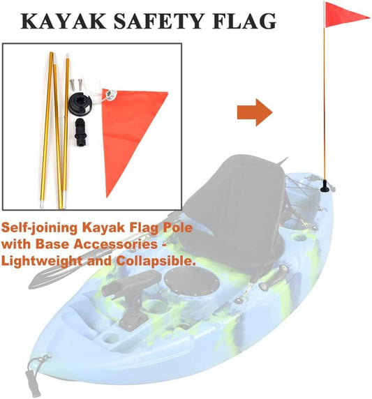 Aluminum Kayak Safety Flag Set BK704