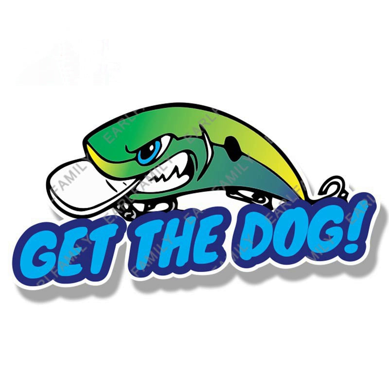 Green Minnow Fishing Theme Sticker