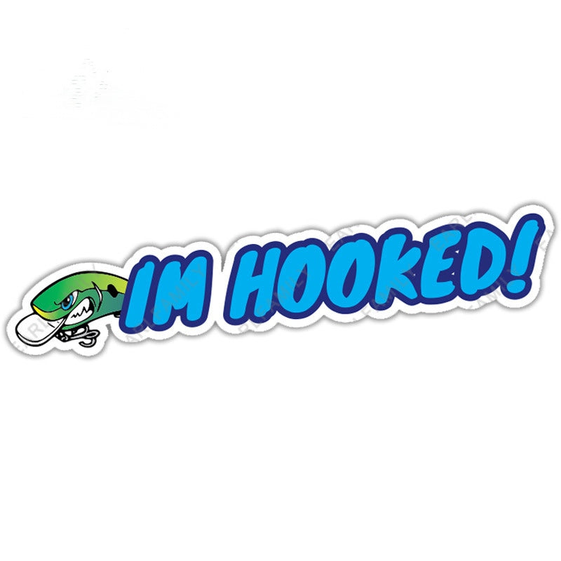 Green Minnow Fishing Theme Sticker