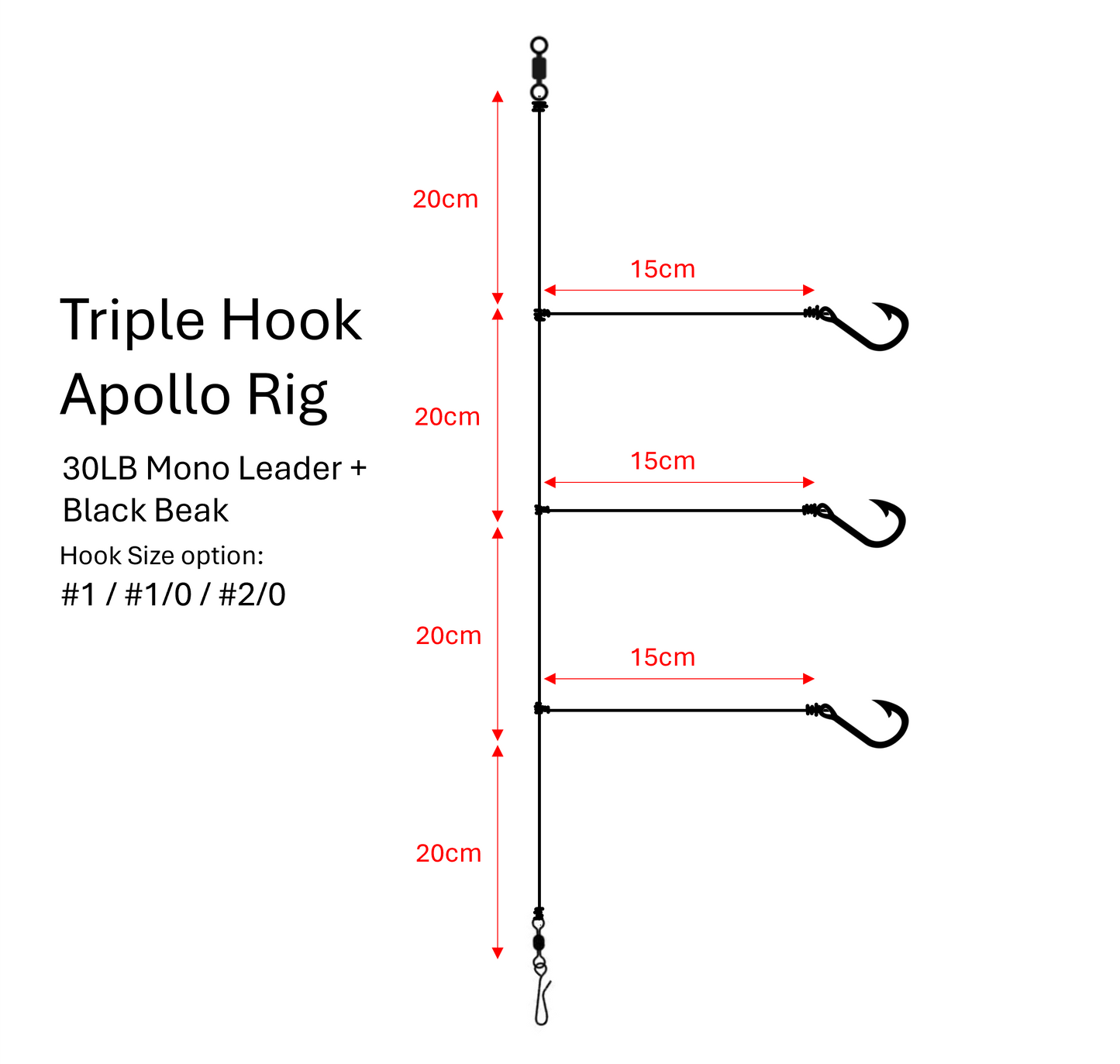 Superse Triple Hook Apollo Rig
